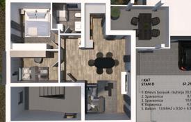 3 pièces appartement dans un nouvel immeuble 61 m² à Medulin, Croatie. 196,000 €