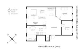 4 pièces appartement 104 m² à Presnensky district, Russie. 82,000 ₽ par semaine