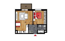 2 pièces appartement 49 m² à Prague 5, République Tchèque. Price on request